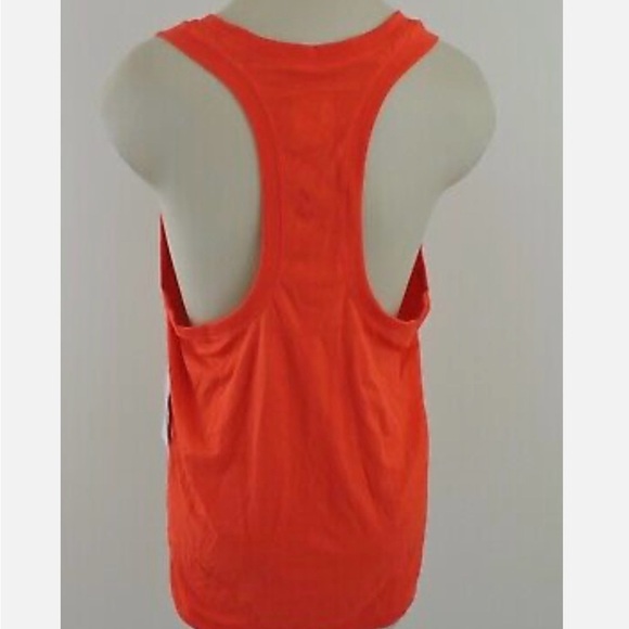 Athleta Women’s Momentum Seamless Tank Top Orange Red Size Medium - Picture 3 of 7